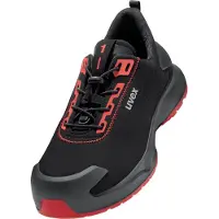 Uvex S3L PUR W11 6803239 Säkerhetslågskor S3L Skostorlek (EU): 39 Svart, Röd 1 par