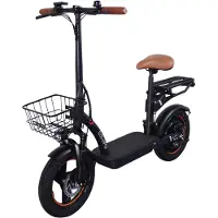 Electric Ride GELEIPU C14 Multi-Functional Electric Scooter With Front Basket 48V17.5Ah Battery 500W Motor 14 inch Tires Convenient Commuting Folding E-Scooter