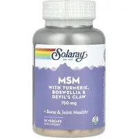 Solaray Msm, 750Mg, Vegkapsel 90 Tabletter