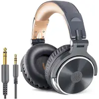 OneOdio Pro-10 Over Ear hörlurar Sladd Stereo Svart High-Resolution Audio Hopfällbara, Vändbara kåpor DJ