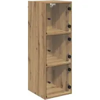 vidaXL Väggskåp Artisan Ek 35 x 37 x 102 cm Konstruerat trä