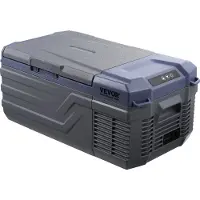 Vevor Bilkylskåp, 12 Volt Bilkylskåp, 15 L Bärbar Frys med En Zon, -4℉-68℉ Justerbart Område, 12/24V DC och 100-240V AC Kompressorkylare för Utomhus, Camping, Husbil