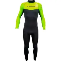 Kynay Surf Ultra Stretch 4/3 Mm Långärmad Våtdräkt I Neopren Med Dragkedja På Ryggen
