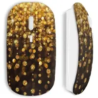 CAPACHEAP Souris sans fil Or diamants