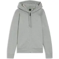 BOSS Zip-up hoodie in stretch cotton with logo detail