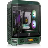 Thermaltake The Tower 600 Racing Green Midi-Tower Datorchassi Grönsvart (fluorescerat) Sidofönster