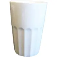 Amalie Mugg 400 Ml Räfflad Vit