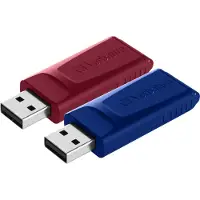 Verbatim Slider USB-minne 32 GB Röd, Blå 49327 USB 2.0