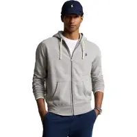 Ralph Lauren för män. 710813297002 RL grå sweatshirt med huva (M), Casual, Bomull