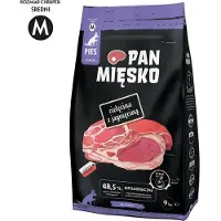 PAN MIĘSKO Senior Crunchy M Hundmat Med Kalv Och Lamm 9kg