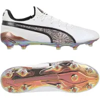 Puma X Unisport King Ultimate FG/AG Vikings - White/Myntsmälta/Svart LIMITED EDITION, storlek 44