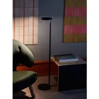 Flos Golvlampa , dimbara, Grå, Vardagsrum, Aluminium