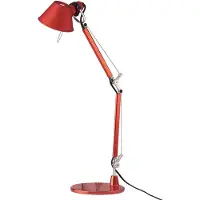 Artemide Bordslampa , Tolomeo Micro, Röd, Arbetsrum / hemkontor, Metall, Design