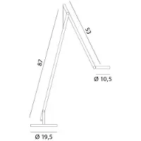 Rotaliana Golvlampa , String F1 DTW, dimbara, Svart, Vardagsrum, Metall, Design
