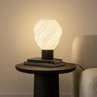 LINDBY Bordslampa , Nuvia, Vit, Vardagsrum, Plast, Modern