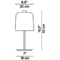 Luce Plan Bordslampa , Zile, Vit, Vardagsrum, Plast, Design