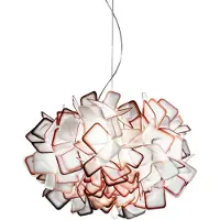 Slamp Taklampa , CLIZIA, dimbara, Orange, Vardagsrum, Plast, Design