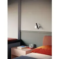 Luce Plan Vägglampa , Vit, Vardagsrum, Aluminium