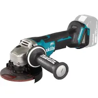 Makita DGA508Z Akumuliatorinis campinis šlifuoklis, 18 V, ø125mm, 8500 min-1, paddle sližkatas, Be akumurių ir kroviklio!