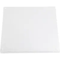 TOMTOP JMS Akryl Skärbräda Halkfri Klar Skärbräda med Kant för Köksbänk 45x60x3cm 45 X 60cm