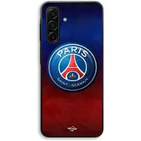 MANIACASE Coque de téléphone - - Samsung Galaxy A17 - Souple - Silicone TPU - PSG Logo coloré svart
