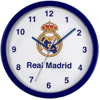 Real Madrid CF Väggklocka One Size mörkblå/grå