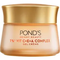 Pond's Bright Beauty Vitamin C E A Gelkräm 50g För Strålande Jämn Hud Snabbabsorberande Återfuktande Fuktkräm