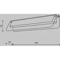 Maytoni LED vägglampa FLAT, Mässing / guld, Vardagsrum / matsal, Metall, Modern, LED-vägglampa, vägglampa inomhus