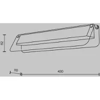 Maytoni LED vägglampa FLAT, Mässing / guld, Vardagsrum / matsal, Metall, Modern, LED-vägglampa, vägglampa inomhus