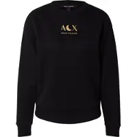 Armani Exchange för kvinnor. XW001846AF18853UC001 Svart sweatshirt i french terry (S), Casual, Bomull