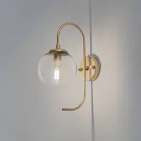 Opviq Hänglampa Jewel , dimbar, Mässing / guld, Vardagsrum / matsal, Glas, Pendellampa