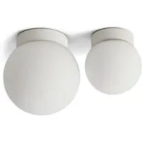 ANTIDARK Taklampor , Palla Mini C90, dimbara, Vit, Badrum, Glas, Modern