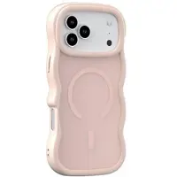 Mtp Products iPhone 17 Pro Vågkant Magnetiskt hybrid skal - Rosa