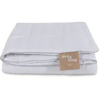 Borg Livinig Sidentäcke med 100% Mulberry-silkefyllning - Temperaturreglerande helårstäcke - 240x220 cm -