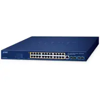 Planet Switch GS-4210-24UP4X network links Managed L2/L4 Gigabit Ethernet (10/100/1000) PoE support Blue.