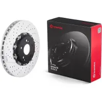 Brembo Bromsskiva 9976423 fram, ventilerad, slits, höggradigt förkolnad, 1 Stycke