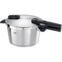 Fissler Vitaquick Premium, 4,5 l, Keramiska, gas, Induktion, Rostfritt stål, 22 cm, Rostfritt stål, Löstagbar
