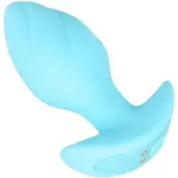 Cuties Mini - analplugg med vibration - blå