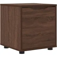 vidaXL Badrumsskåp Brun Ek 40,5 x 40 x 44 cm Konstruerat trä