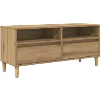vidaXL TV-skåp Artisan Ek 100 x 34,5 x 44,5 cm Konstruerat trä