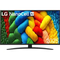 LG 55NANO81A6A - 55 Diagonal klass Nano81 Series LED-bakgrundsbelyst LCD-TV - Smart TV - webOS - 4K UHD (2160p) 3840 x 2160 - HDR - Direct LED, Nano Cell AI Display