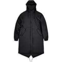 Rains Unisex Fishtail Parka Black