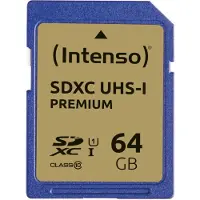 Intenso Premium SDXC-Kort 64 GB Class 10, UHS-I
