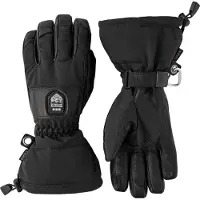 Hestra Heater Gauntlet - 5 Finger Black/Black