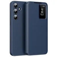Mtp Products Samsung Galaxy S25 FE Smart Clear View Flip Skal med kortplats - Safir