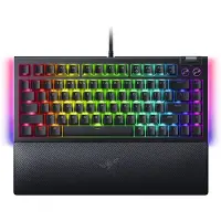 Razer BlackWidow V4 - Tangentbord - 75% - bakgrundsbelyst - USB-C - amerikansk - tangentbrytare: Mechanical - svart