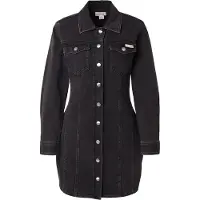 Calvin Klein Denim Långärmad Kort Klänning
