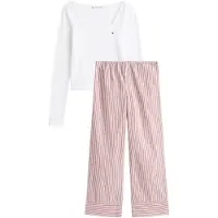 Tommy Hilfiger Essential Pointelle Poplin Pyjama Set