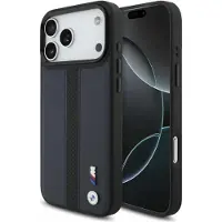 BMW M MagSafe-fodral med perforerad randlogotyp för iPhone 17 Pro Max – marinblått