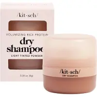 Kitsch , Volumiserande Risprotein Torr Shampoo, Ljus Tintad Puder, 0.28 oz (8 g)